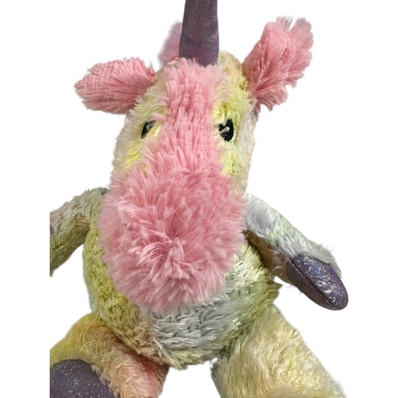 Warmies Microwavable Soothing Heat Weighted Plush Rainbow Unicorn - Picture 2 of 8
